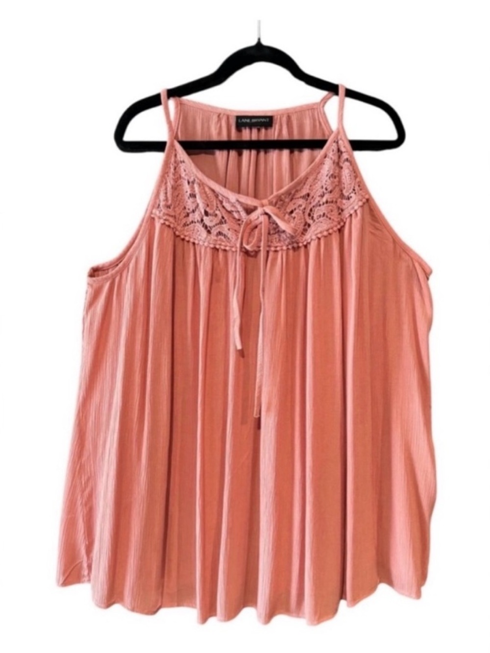 Lane Bryant Lace Up Neck Tank Top Size 20